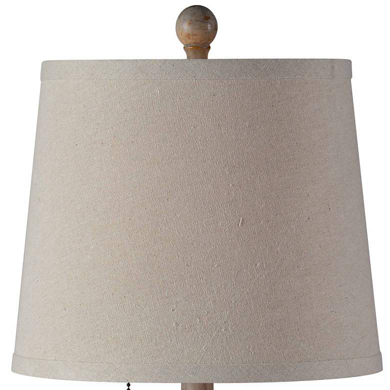 Image 2 Forty West Henry Distressed Gray Buffet Table Lamps Set of 2 more views