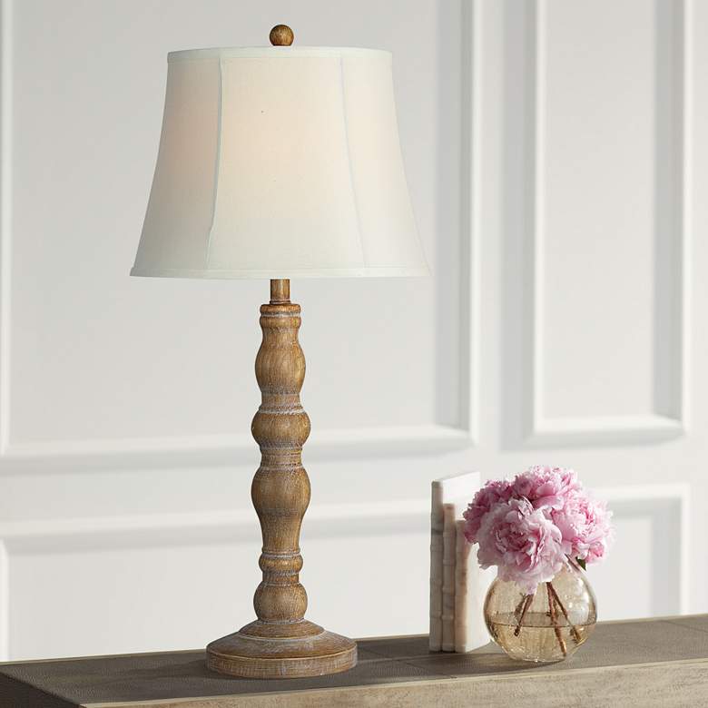 Image 1 Forty West Holly Hill Brown Resin Table Lamps Set of 2