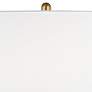 3_Forty West Holmes 26" Modern White Ridged Ceramic Table Lamp more views