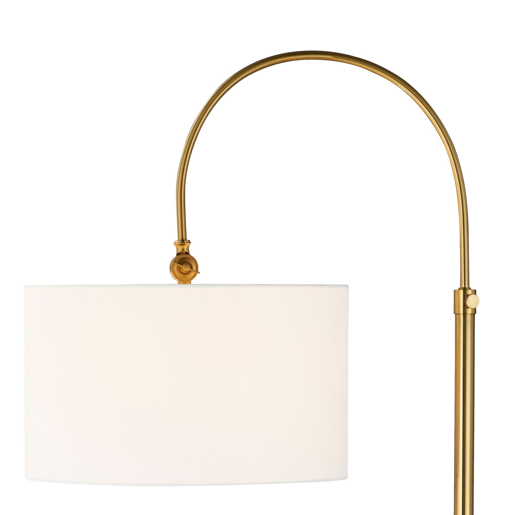 Image 2 Forty West Hope Gold Metal Task Floor Lamp more views