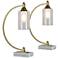 Forty West Irene Antique Brass Desk Lamps Set of 2