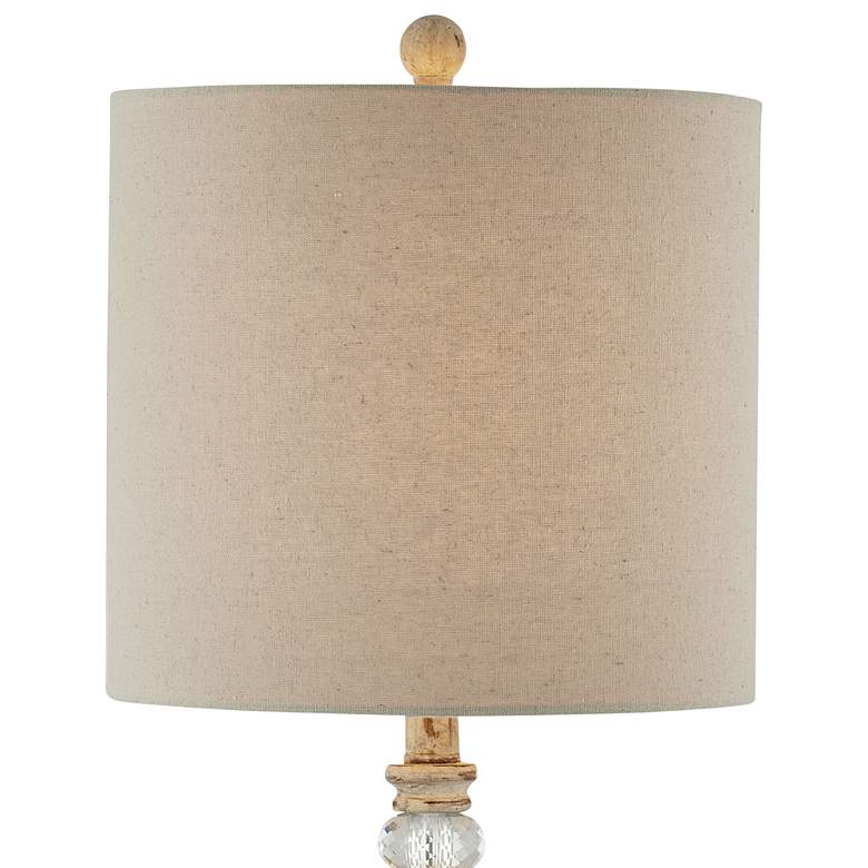 Image 3 Forty West Jackie Distressed Gray Table Lamps Set of 2 more views