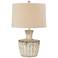 Forty West Jada 26" High Distressed Rustic White Table Lamp