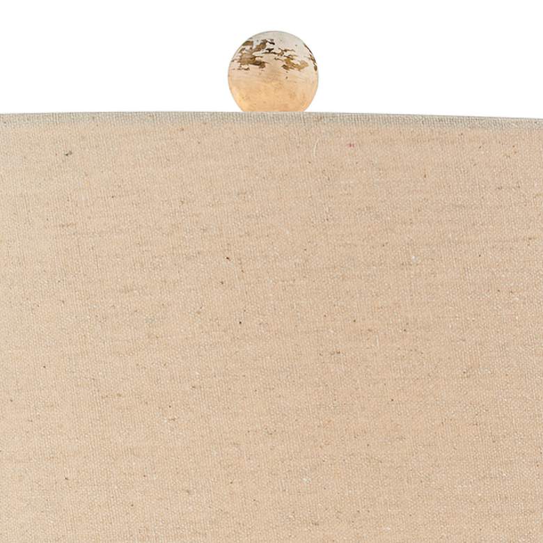 Image 3 Forty West Jada Distressed White Table Lamp more views