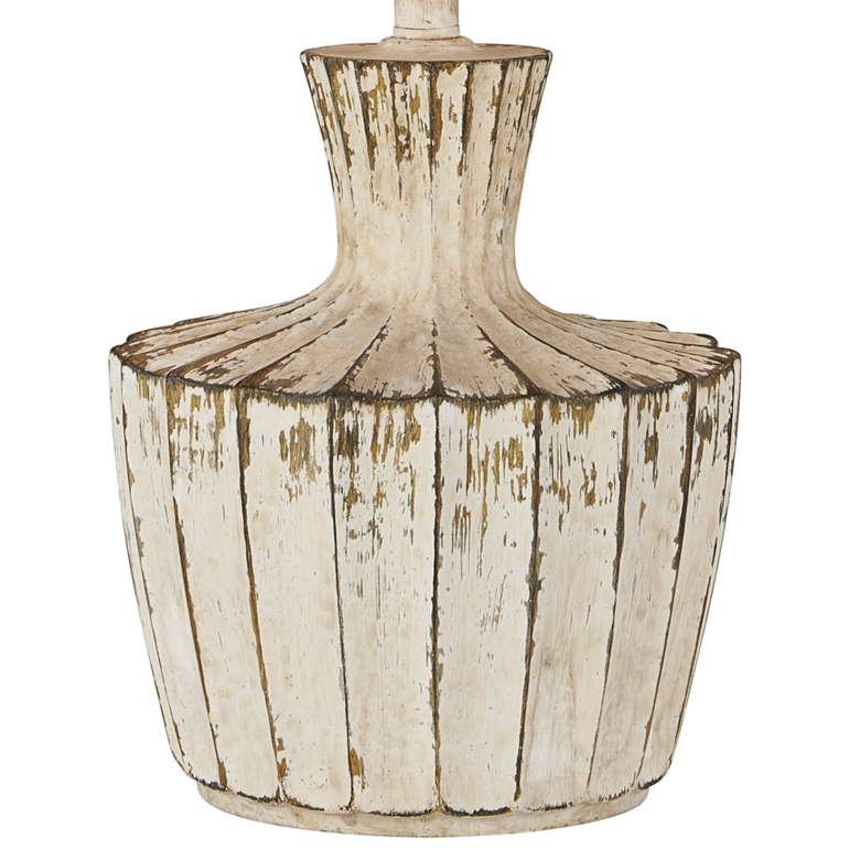 Image 5 Forty West Jada Distressed White Table Lamp more views