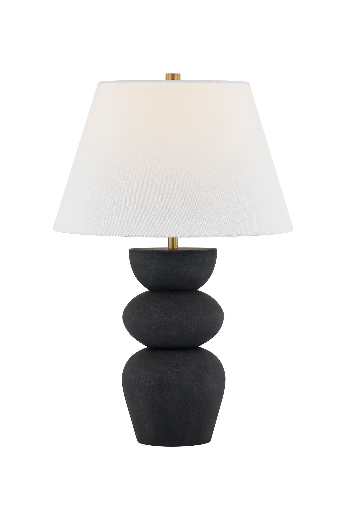 Image 2 Forty West Jasper 24" Black Table Lamp Set of 2 more views