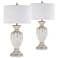 Forty West Jocelyn Distressed White Table Lamps Set of 2