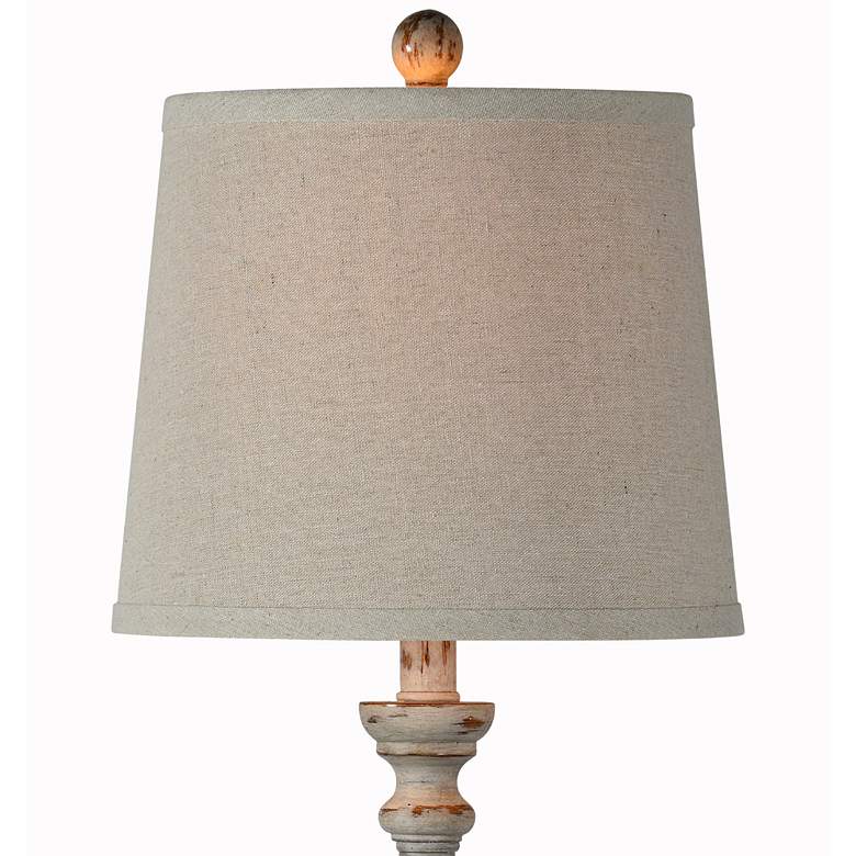 Image 2 Forty West Jodie 32" High Distressed Brown Buffet Lamps Set of 2 more views