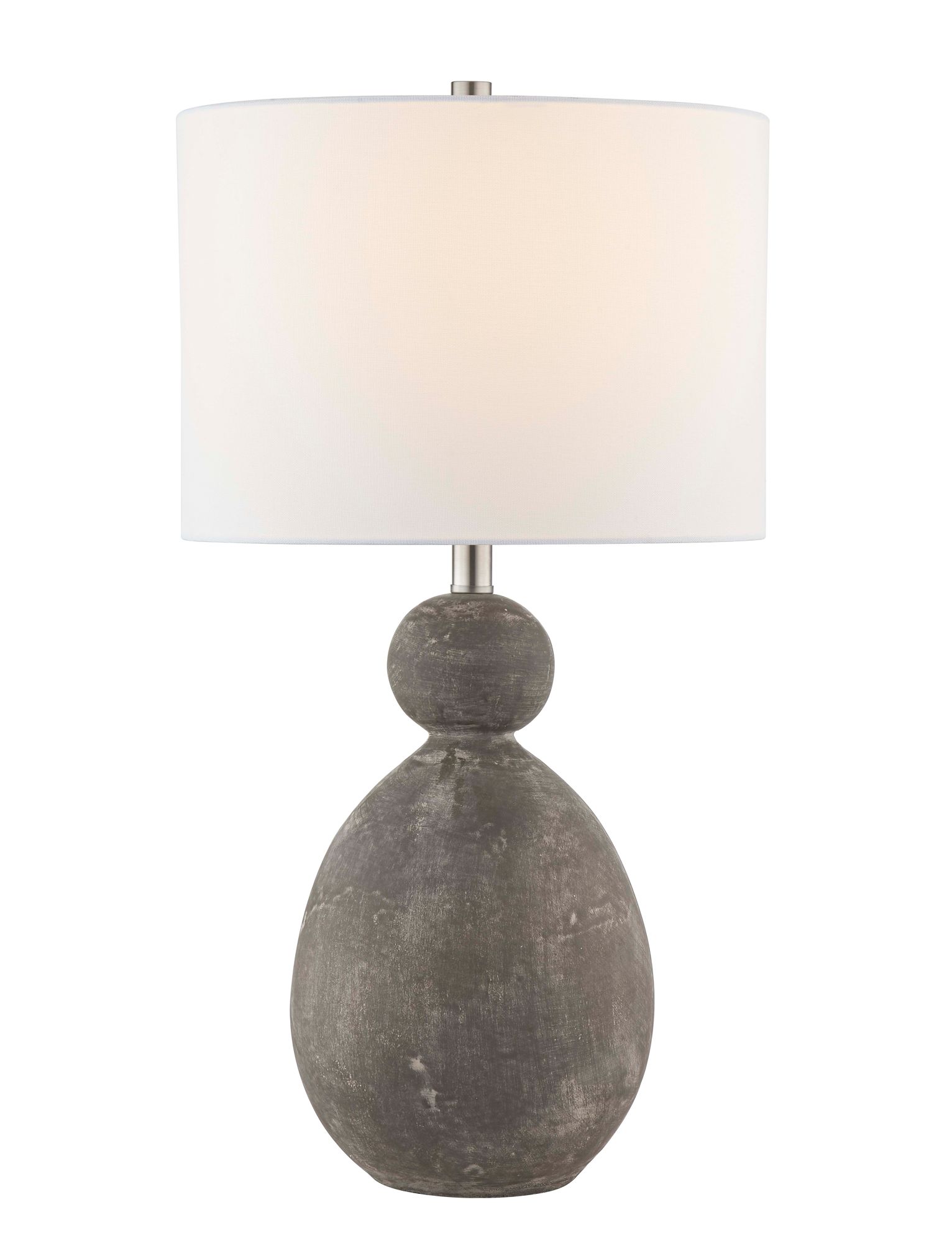 Image 2 Forty West Joseph 24.5" Gray Ceramic Table Lamp more views