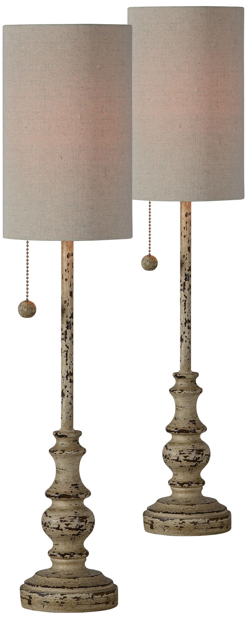 distressed buffet lamps