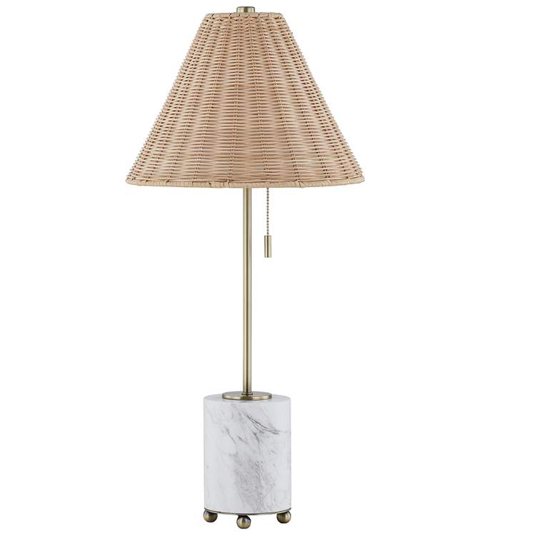 Image 1 Forty West Judith 28" Marble + Metal Buffet Lamp
