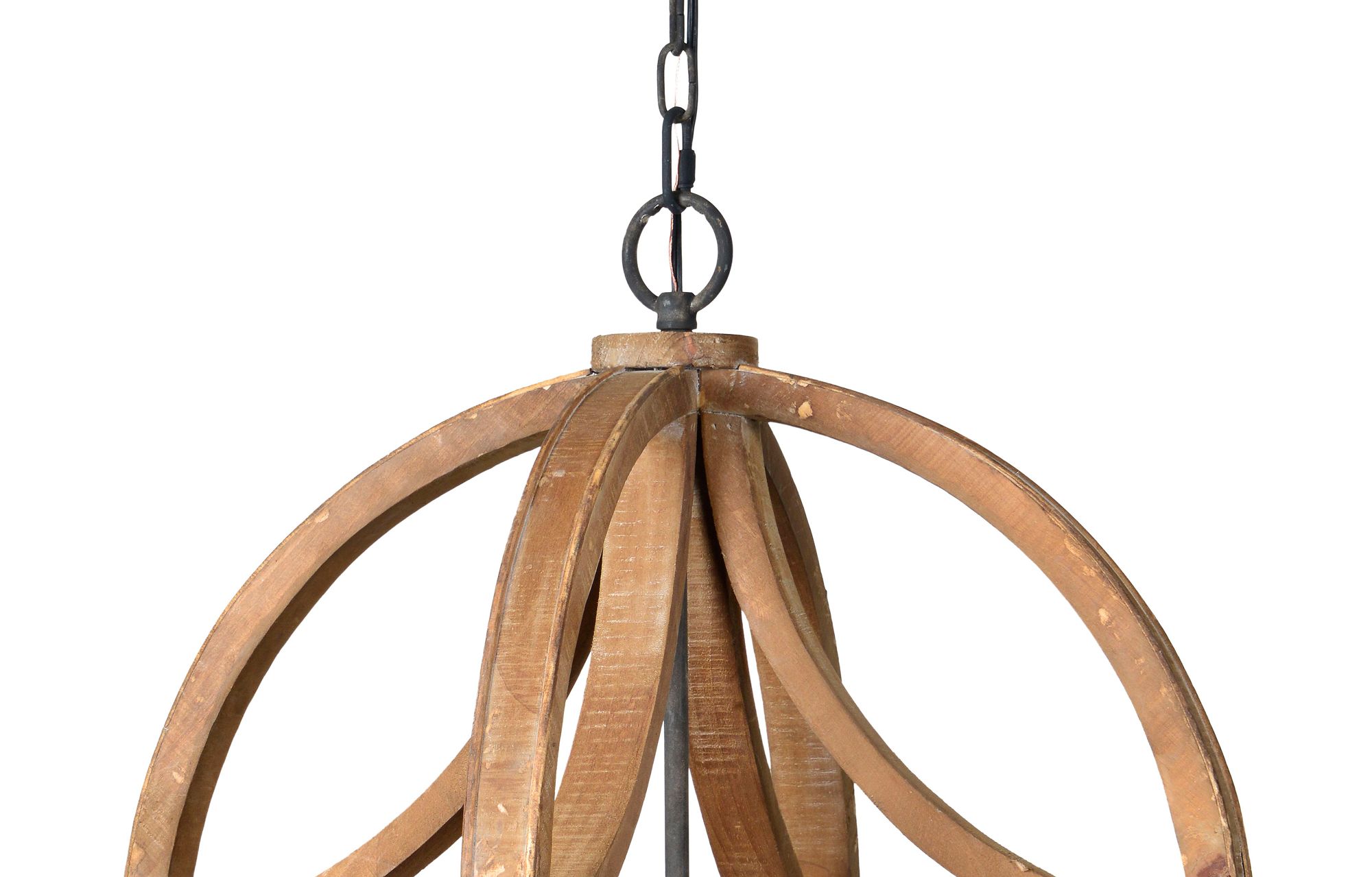 Image 2 Forty West June 22.5x27" Metal and Wood Chandelier more views