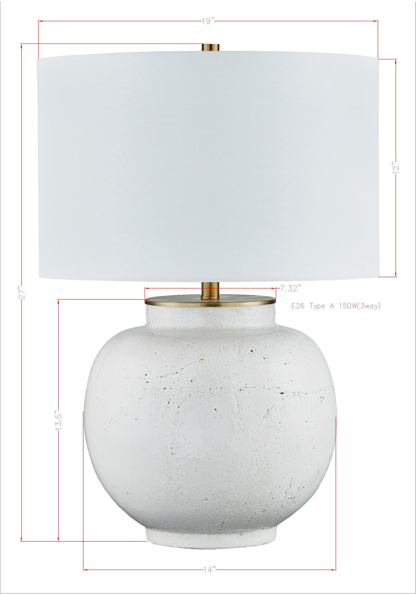 Image 3 Forty West Kandi 27" Ceramic Table Lamp more views