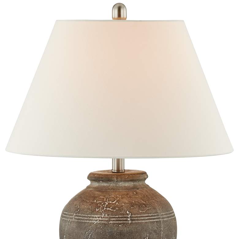 Image 4 Forty West Kellen Hues of Brown 28 inch High Ceramic Vase Table Lamp more views
