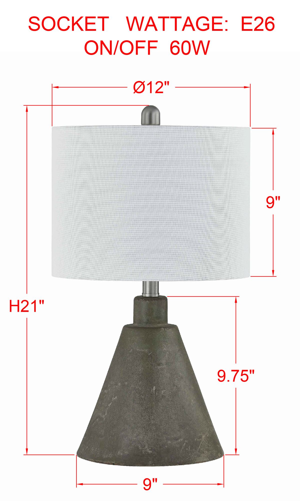 Image 3 Forty West Kimber 21" Ceramic Table Lamp more views