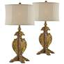 Forty West Kimberly Old World Gold Table Lamps Set of 2