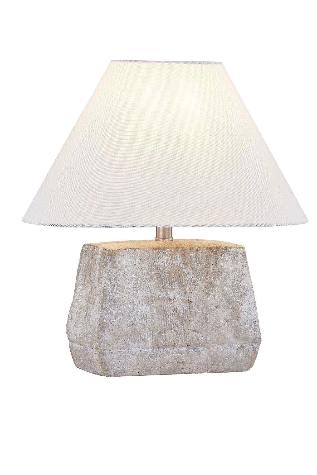 Image 2 Forty West Kingston 14" Whitewashed Gray Ceramic Table Lamp more views