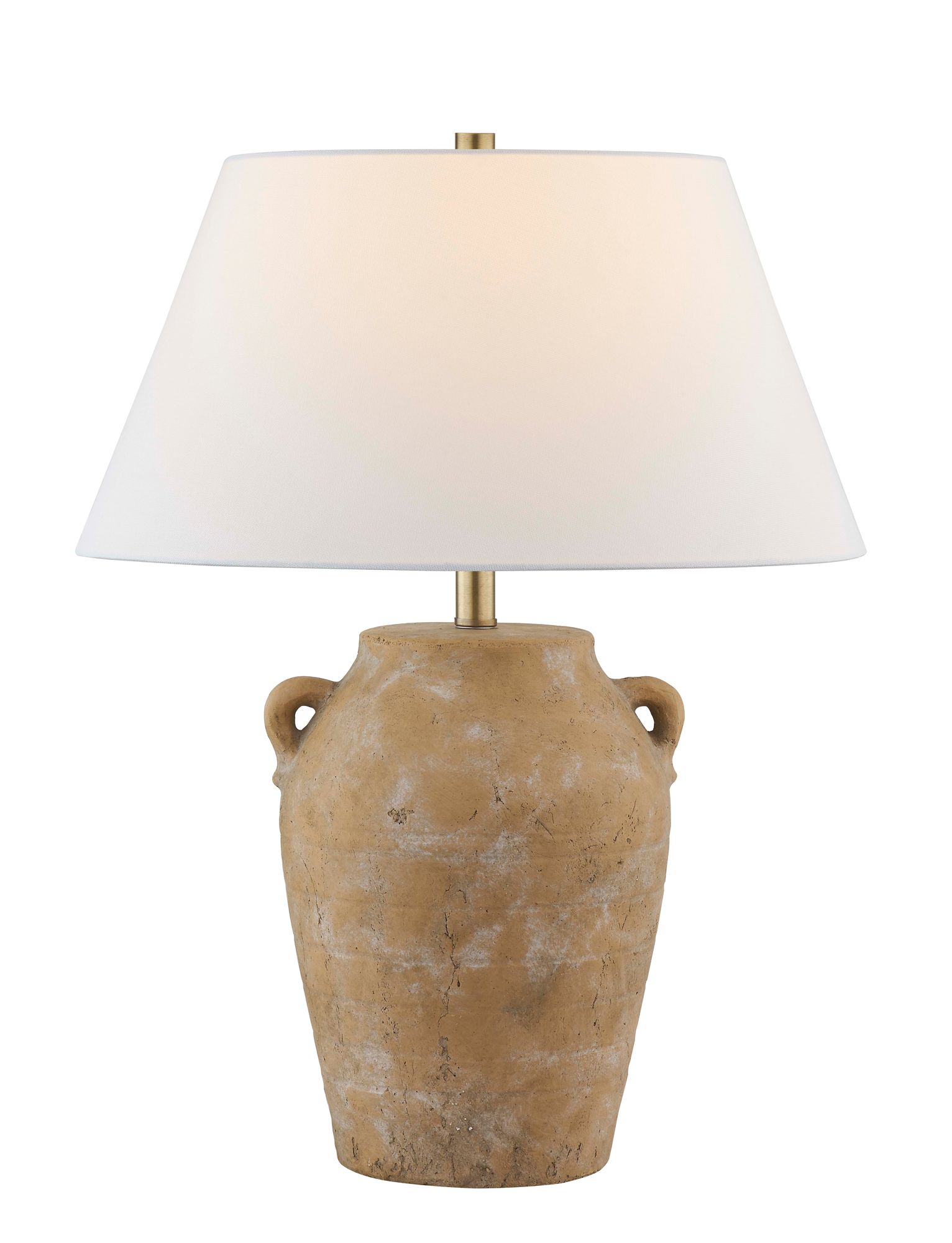 Image 2 Forty West Lawrence 24.5" Tan Ceramic Table Lamp more views