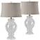 Forty West Leah Clear Glass Table Lamps Set of 2