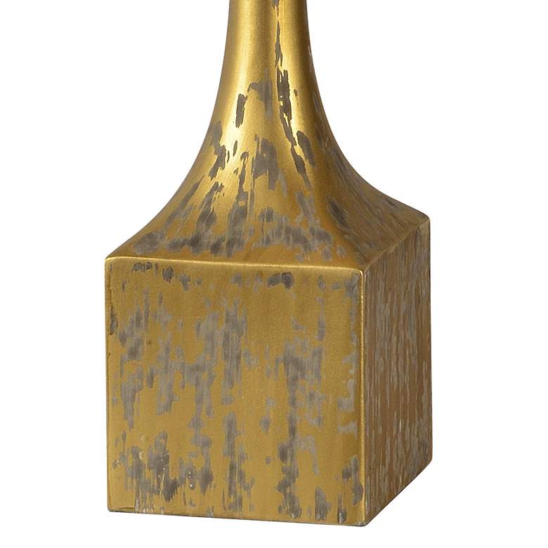 Image 3 Forty West Leland 36" High Distressed Gold Buffet Table Lamps Set of 2 more views