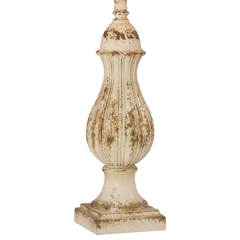 Image 4 Forty West Leonardo Distressed Cream Table Lamps Set of 2 more views