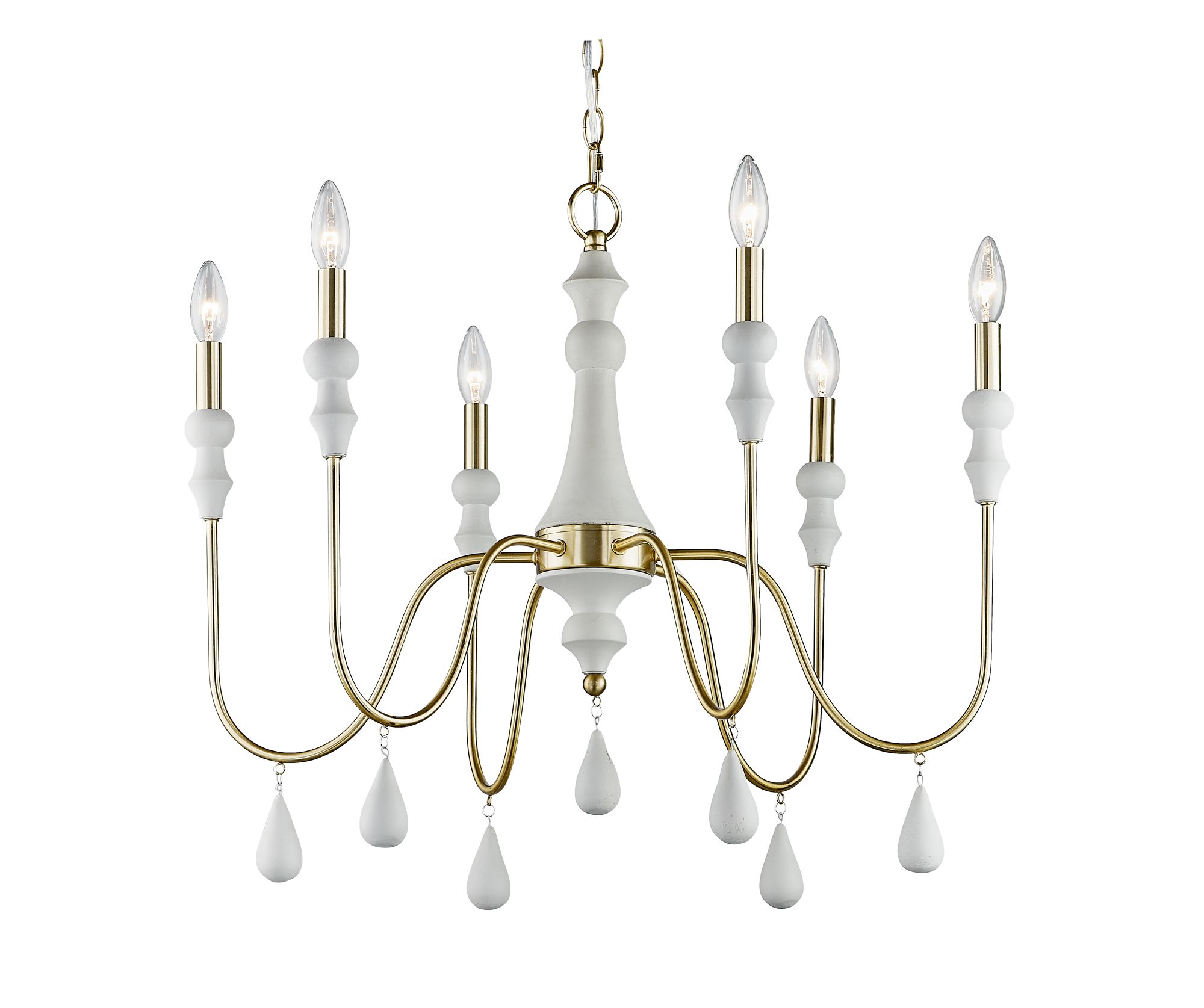 Image 2 Forty West Liv 27x23" Concrete and Iron Chandelier more views