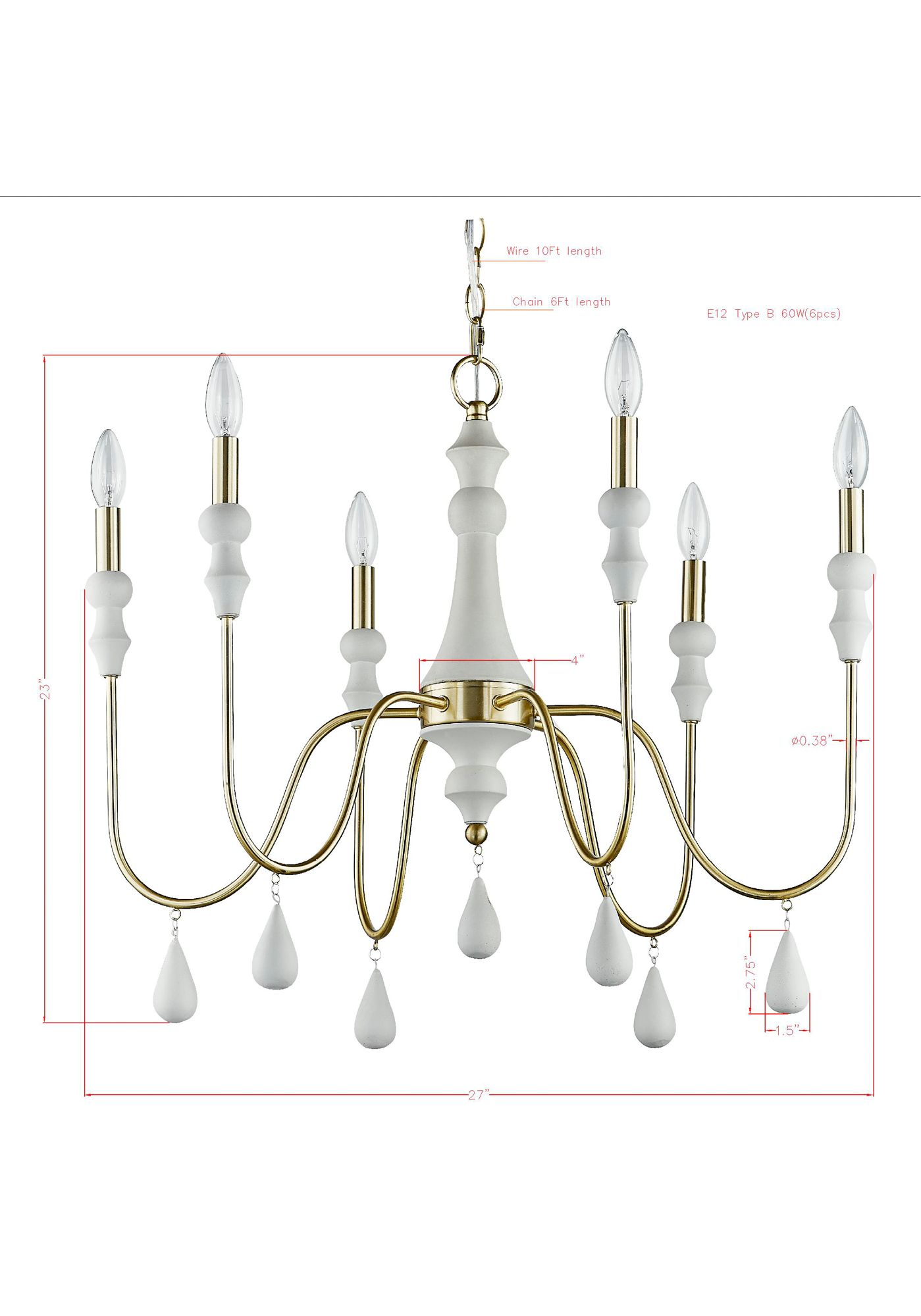 Image 5 Forty West Liv 27x23" Concrete and Iron Chandelier more views