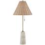 Forty West Lorraine 29.5" Travertine + Metal Buffet Lamp