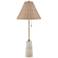 Forty West Lorraine 29.5" Travertine + Metal Buffet Lamp