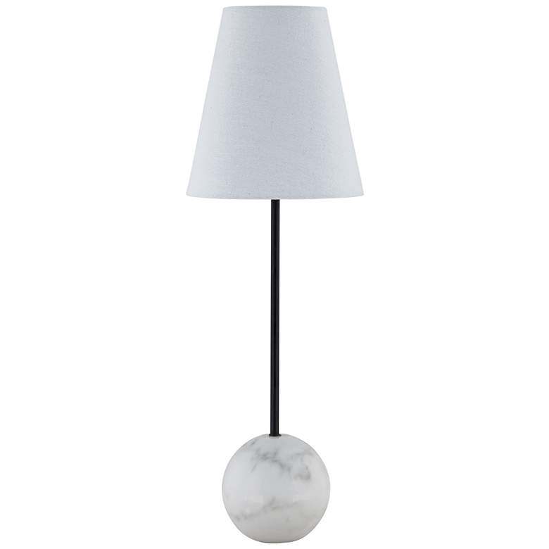 Image 1 Forty West Lou 28.5" Marble + Metal Buffet Lamp