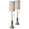 Forty West Mabry 28" High Cream Buffet Table Lamps Set of 2