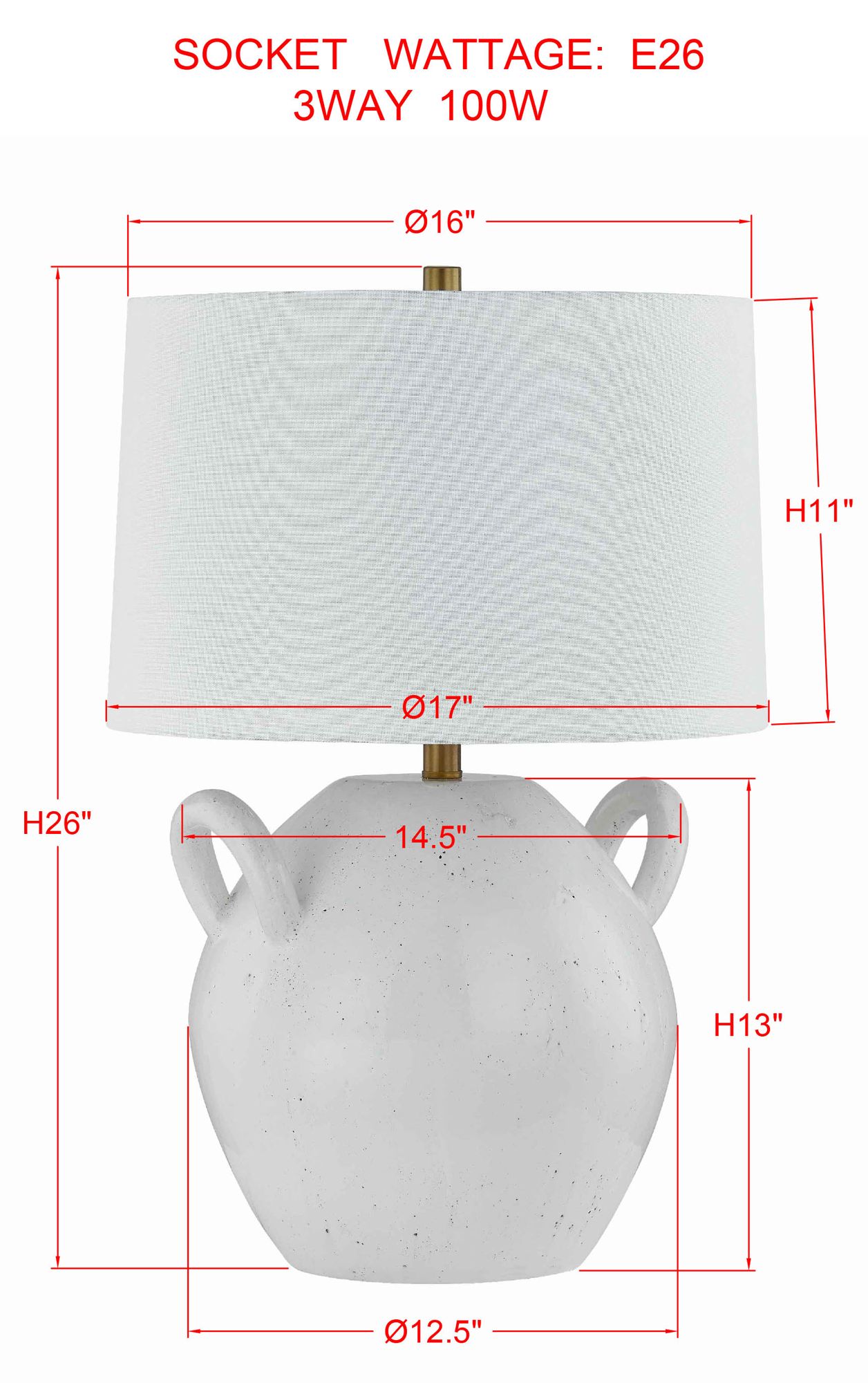 Image 3 Forty West Maddie 26" Ceramic Table Lamp more views