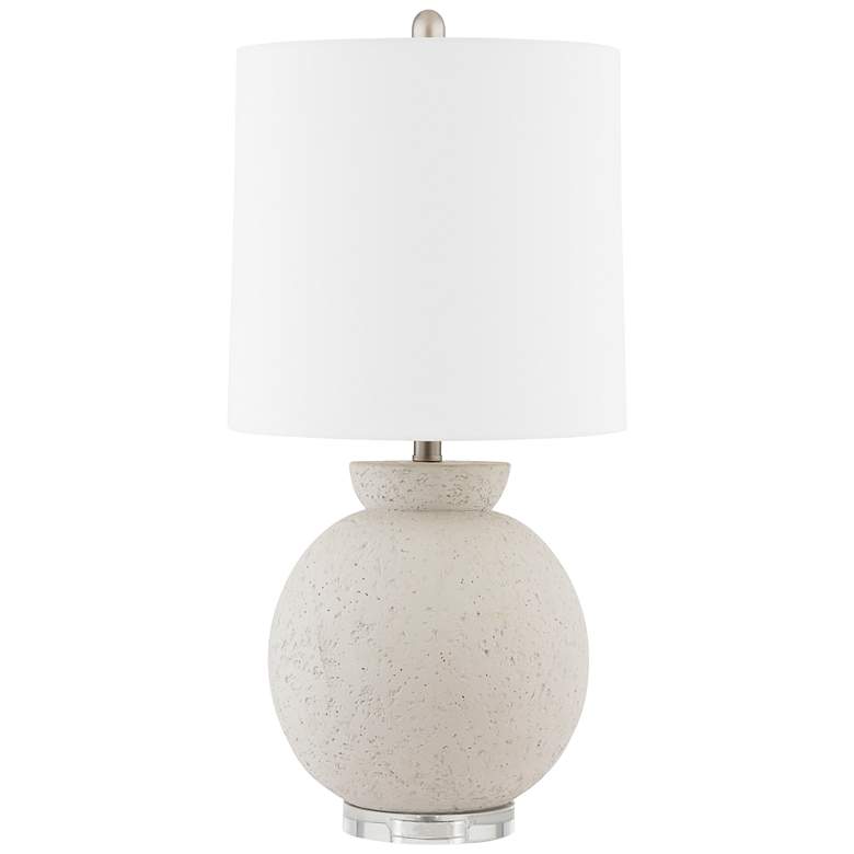 Image 1 Forty West Mae 29" Concrete + Crystal Table Lamp