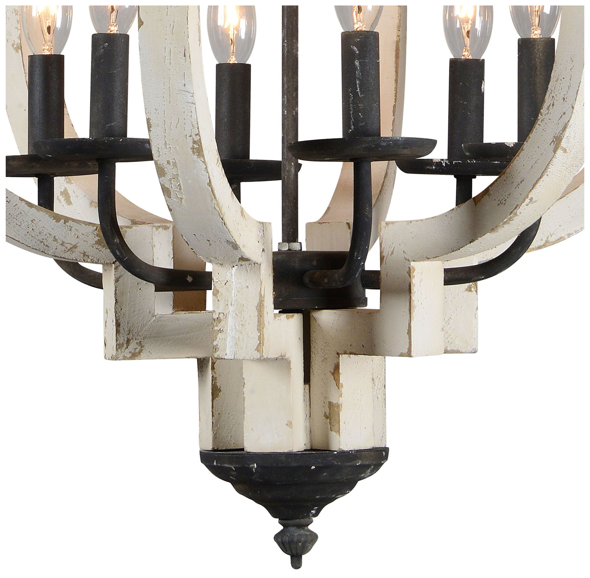 Image 3 Forty West Magnolia 20x26" Metal and Wood Pendant more views