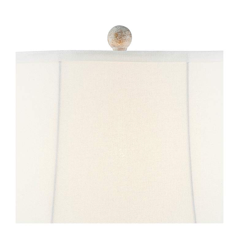 Image 3 Forty West Mara 30" High Distressed Tan Whitewash Table Lamps Set of 2 more views
