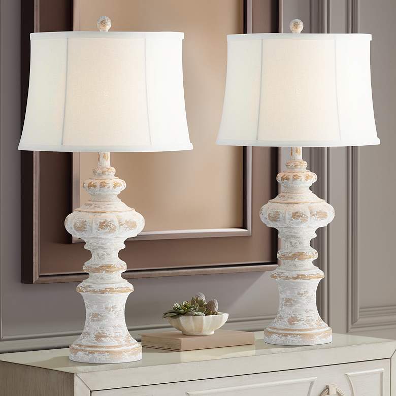 Image 1 Forty West Mara Tan Table Lamps Set of 2