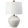 1_Forty West Marta 20.5" Ceramic Table Lamp Set, White