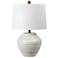 Forty West Marta 20.5" Ceramic Table Lamp Set, White