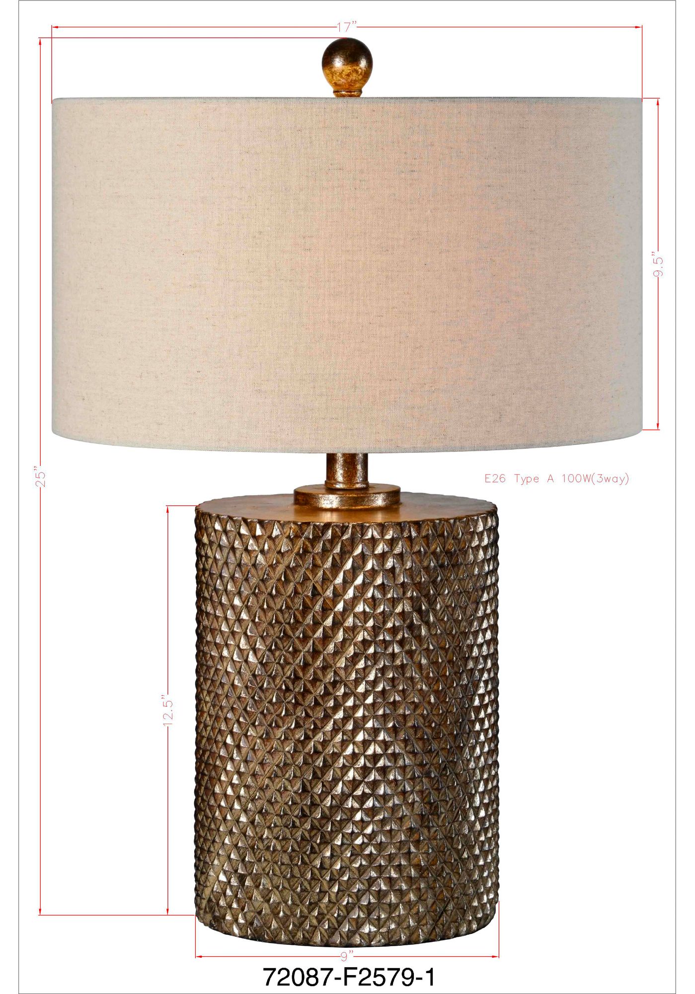 Image 6 Forty West Maverick 25" Bronze and Silver Table Lamps Set of 2 more views