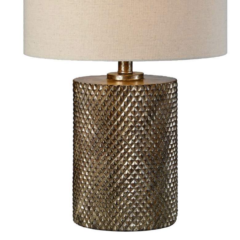 Image 3 Forty West Maverick Bronze and Silver Table Lamps Set of 2 more views