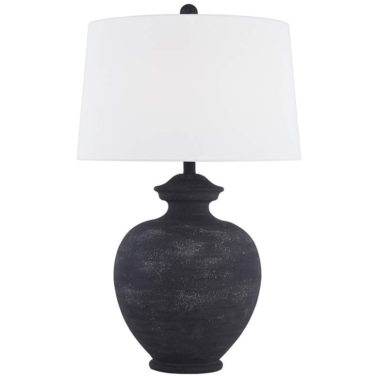 Image 2 Forty West Memphis 28" High Black Pot Table Lamp