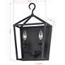 4_Forty West Mercer 10x6x16.5" Plug-in Metal Sconce more views