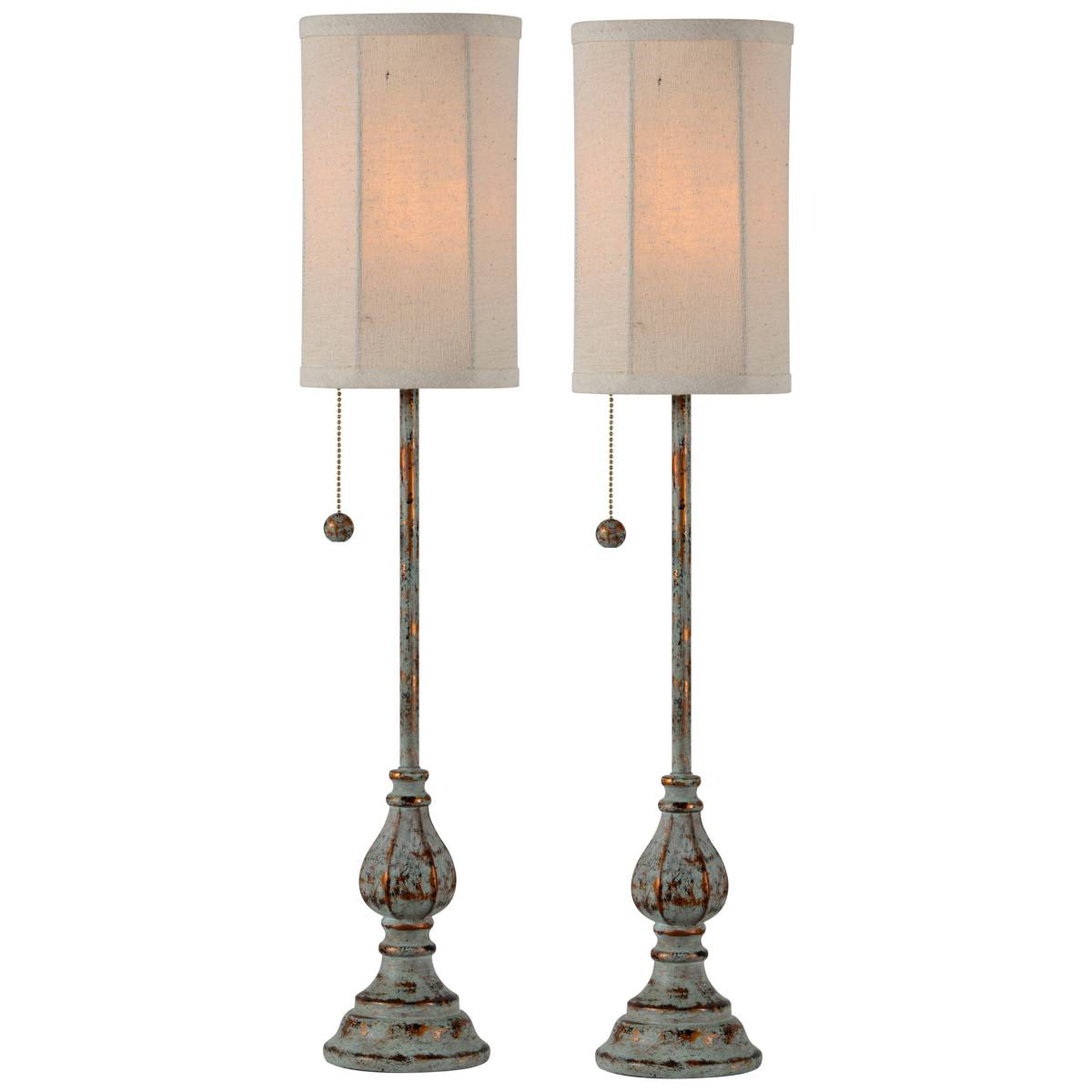 Blue, 26 In. - 30 In., Buffet Lamps | Lamps Plus