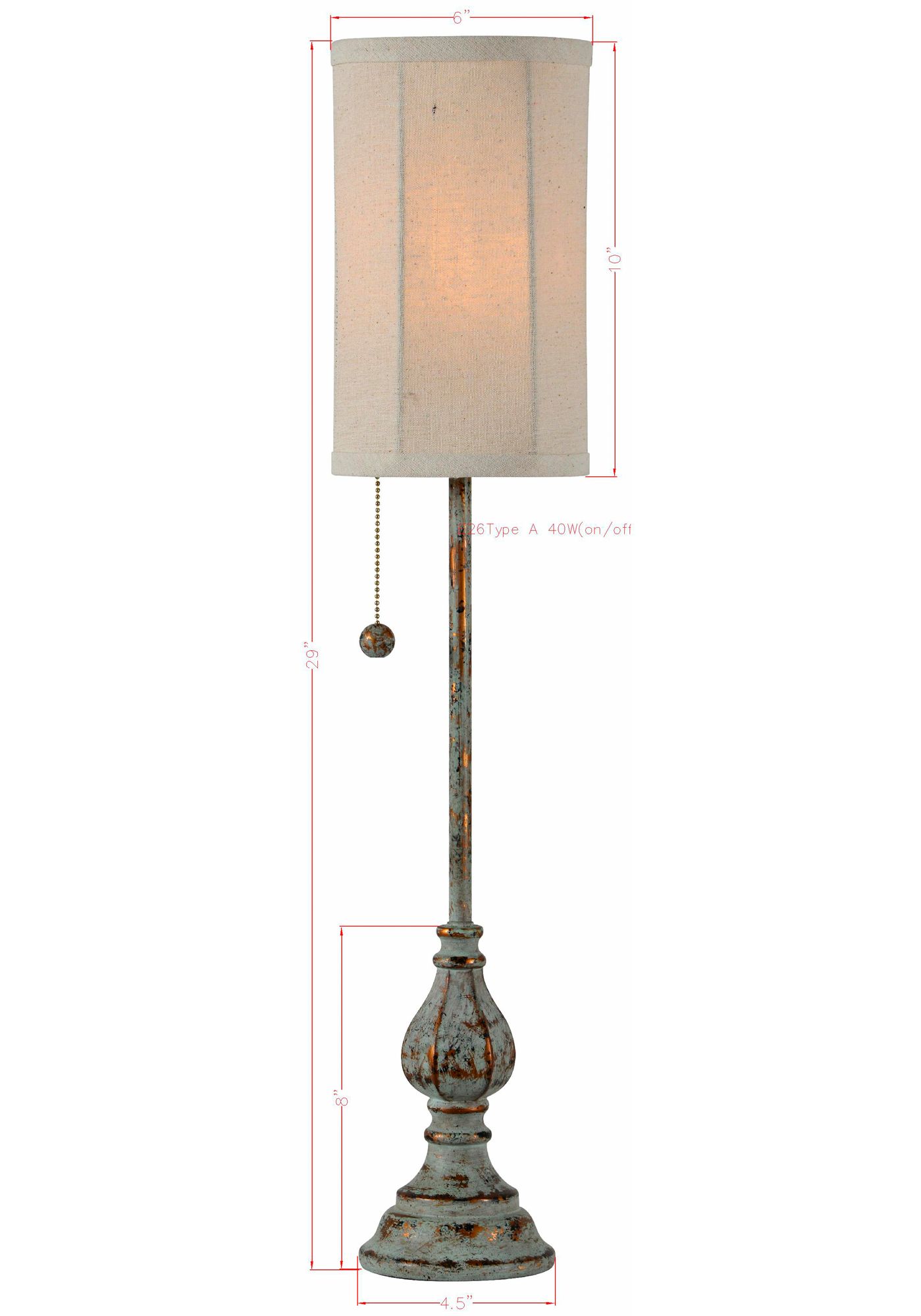 Image 5 Forty West Millie 28" High Blue and Gold Buffet Table Lamps Set of 2 more views