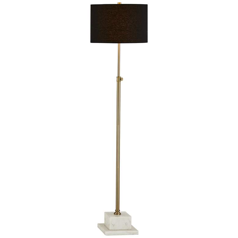 Image 1 Forty West Miranda 62" High Black and Gold Metal Floor Lamp