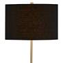 Forty West Miranda 62" High Black and Gold Metal Floor Lamp