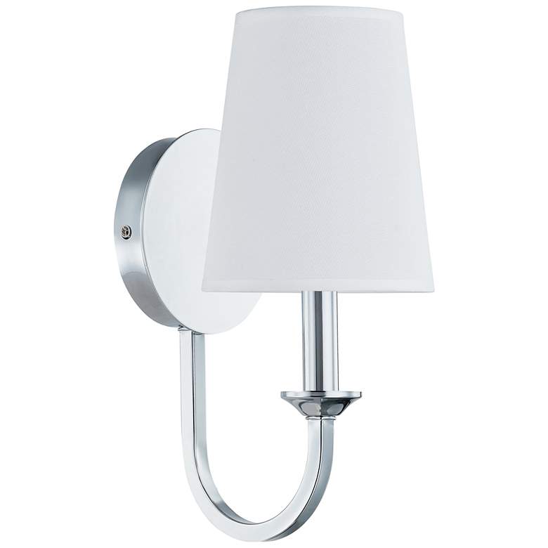 Image 1 Forty West Misha Plug-in Metal Wall Sconce, Chrome
