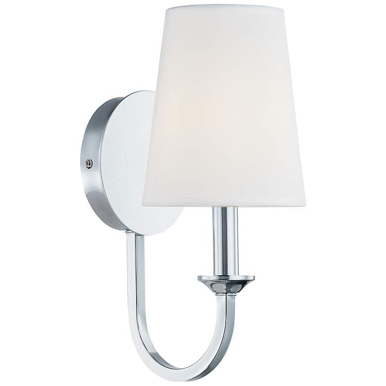 Image 2 Forty West Misha Plug-in Metal Wall Sconce, Chrome more views