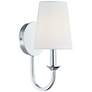 2_Forty West Misha Plug-in Metal Wall Sconce, Chrome more views