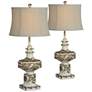 Forty West Molly Antique White Table Lamps Set of 2